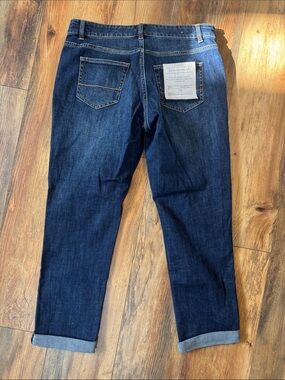 Trenery Boyfriend Fit Jeans Women’s Size 10 Dark Wash Stretch Denim 28” Inseam